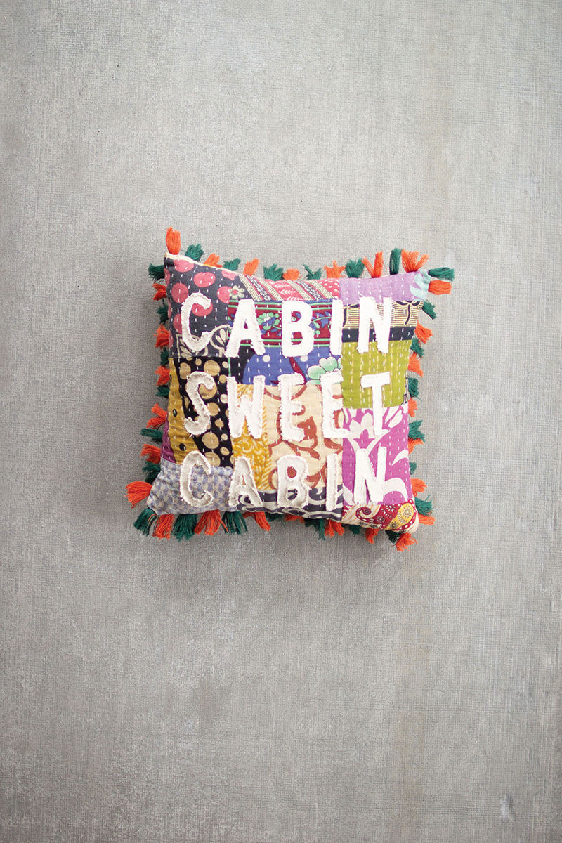 Cabin Sweet Cabin Pillow