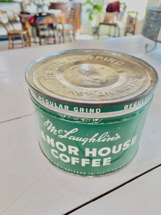 McLaughlin's Manor House Coffee tin