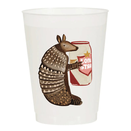 Armadillo Lone Star Frosted Cup