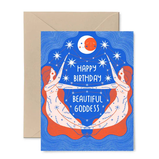Happy Birthday Beautiful Goddess Card