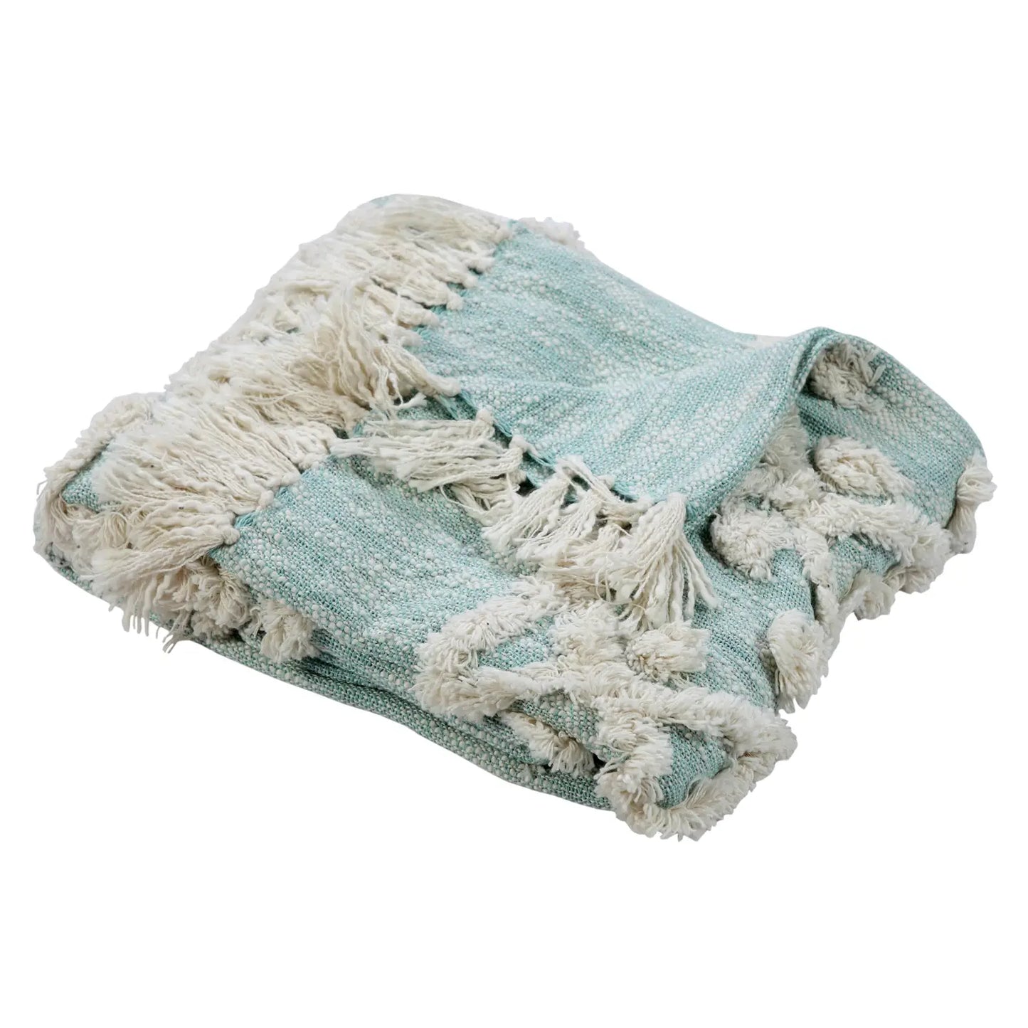 Partly Cloudy Throw Blanket Blue